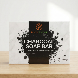 Charcoal Soap for Oily Skin – Vedic Glow 100g